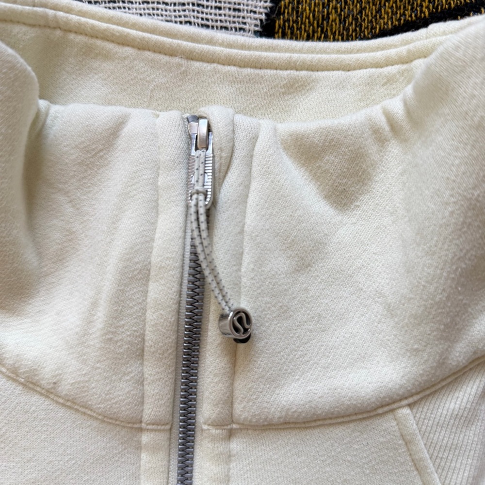 lululemon athletica Women's Half-Zip/Crop Pullover - Cream - Picture 4 of 6